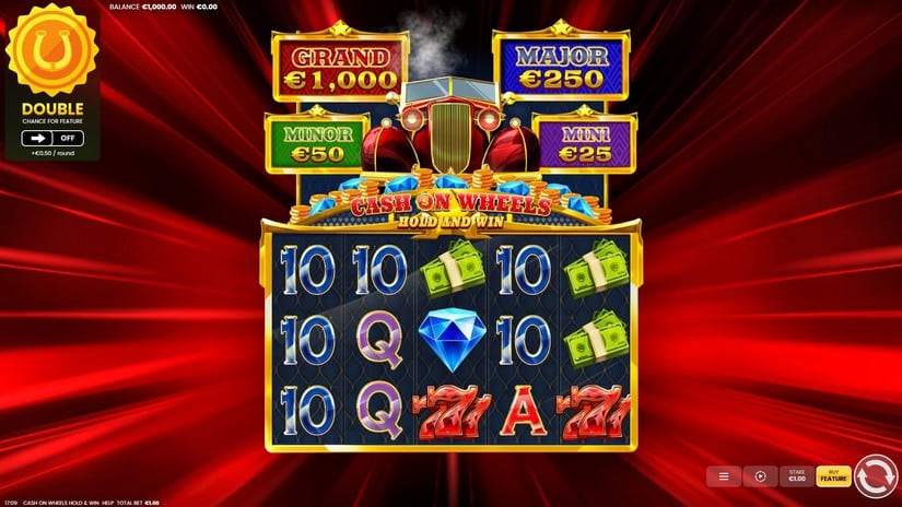Cash on Wheels Hold & Win slot screen 1