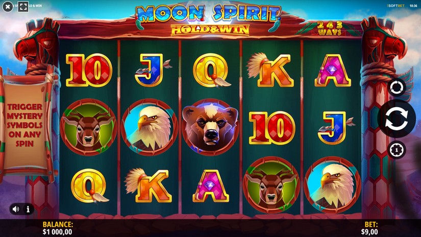 Moon Spirit slot screen 1