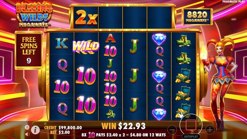 Blazing Wilds Megaways slot screen 5