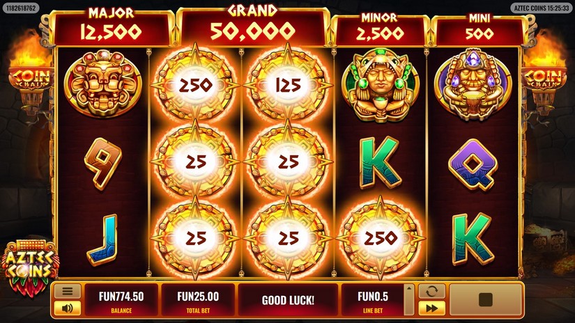 Aztec Coins slot screen 3