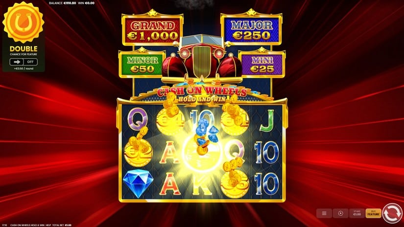 Cash on Wheels Hold & Win slot screen 2