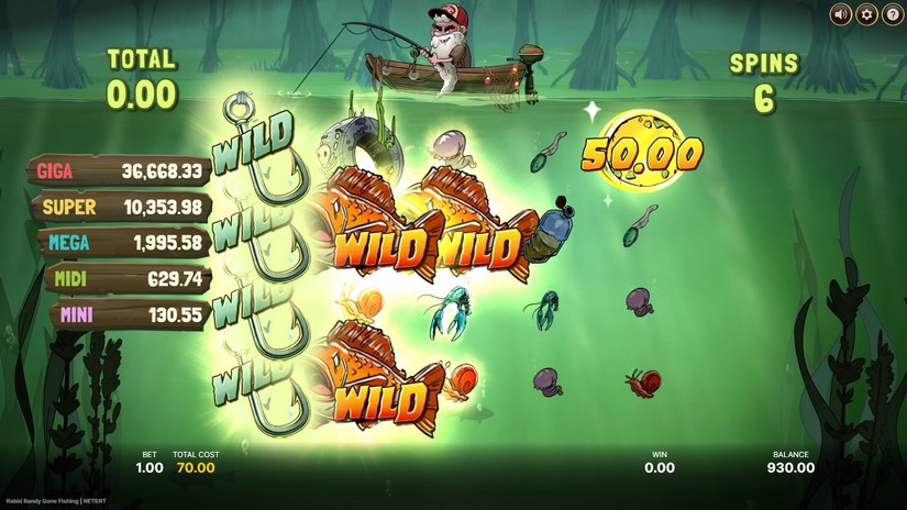 Rabid Randy Gone Fishing slot screen 4