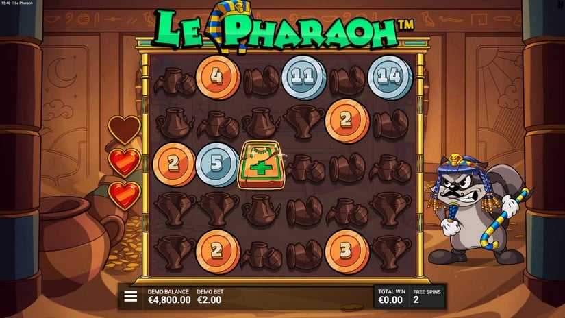 Le Pharaoh slot screen 5