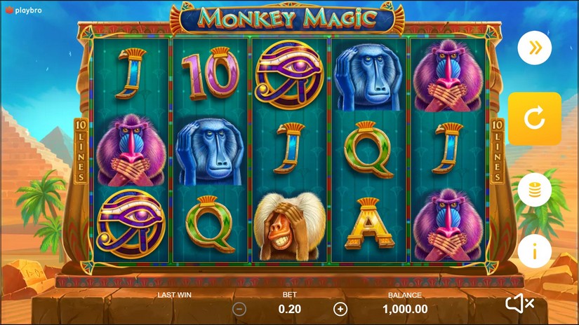 Monkey magic slot screen 1