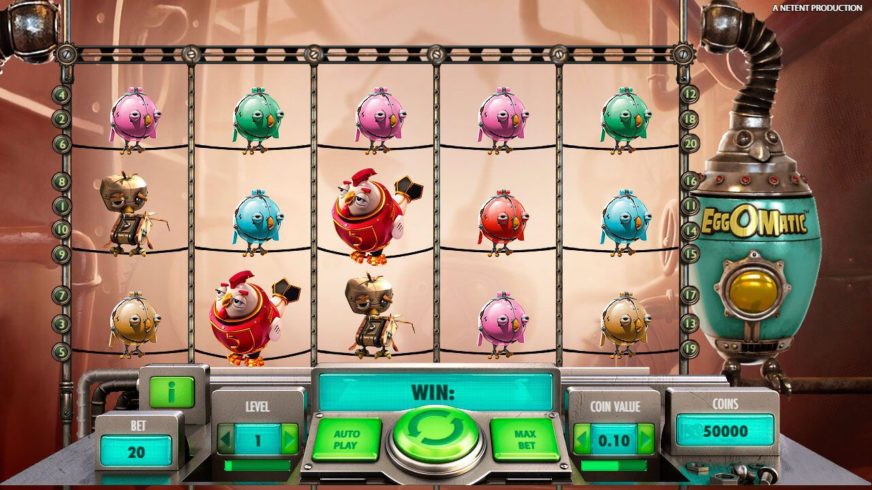 Eggomatic slot screen 1