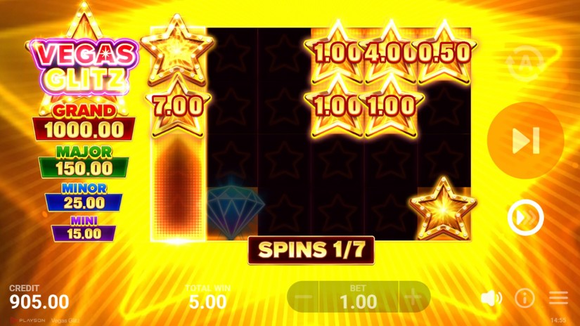 Vegas Glitz slot screen 4