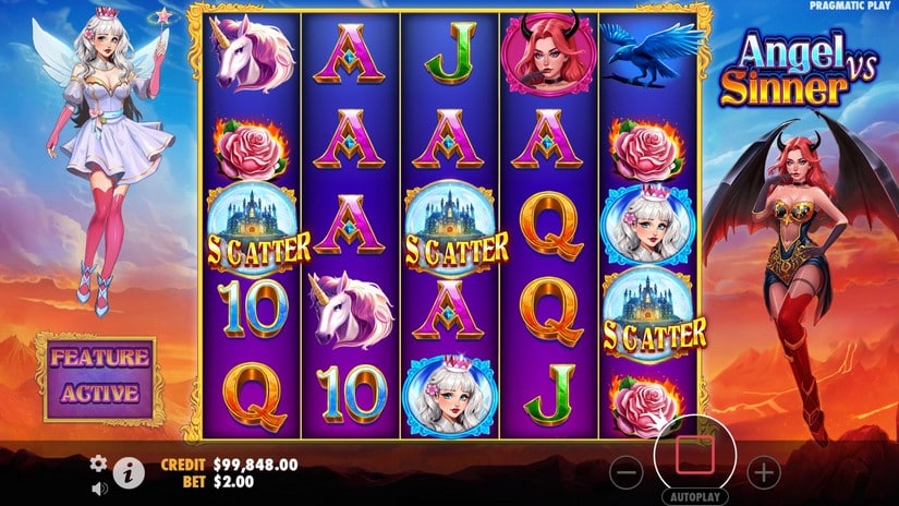 Angel vs Sinner slot screen 2