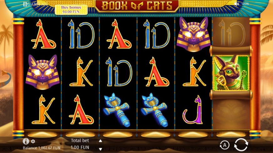 Book Of Cats slot screen 1
