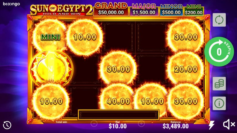 Sun of Egypt 2 slot screen 2