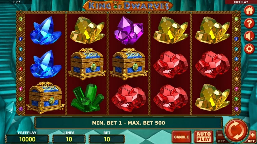 King of Dwarves slot screen 1