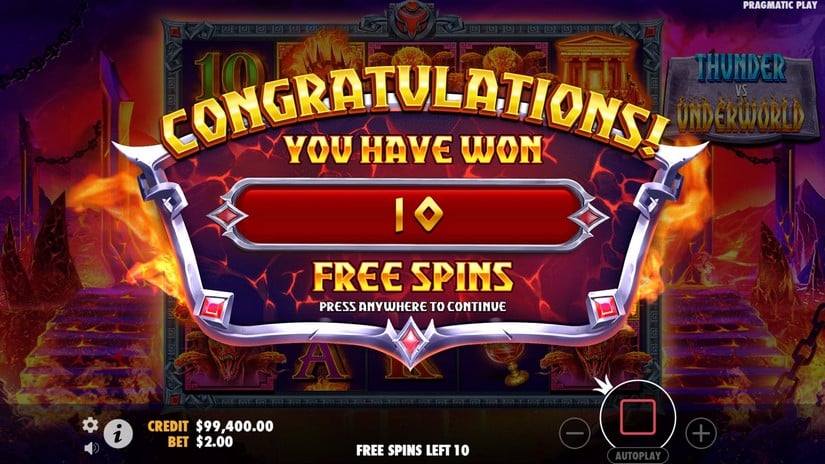 Thunder vs Underworld slot screen 4