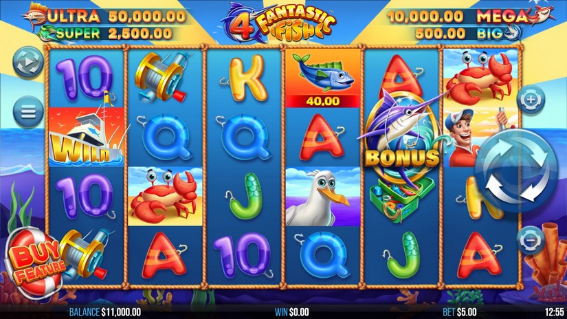 4 Fantastic Fish slot screen 1