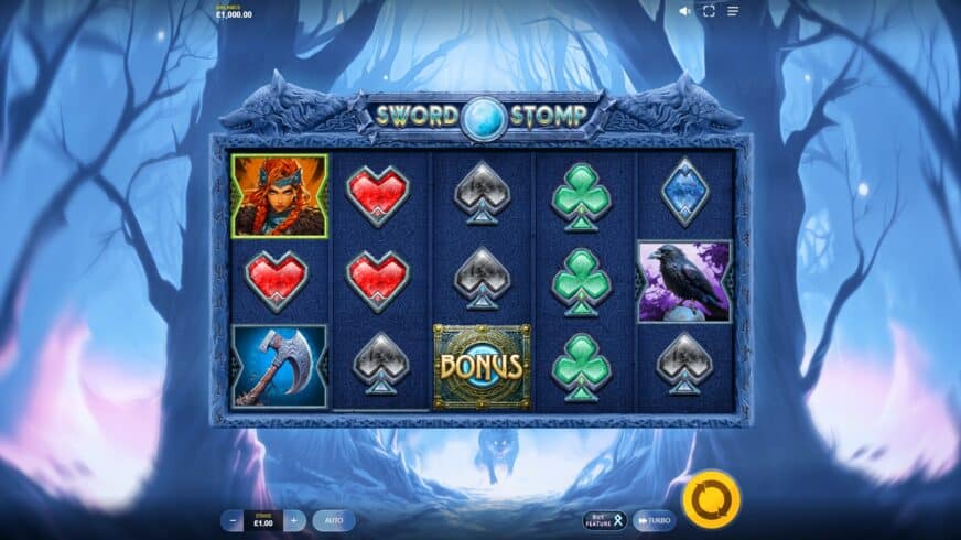 Sword Stomp slot screen 1