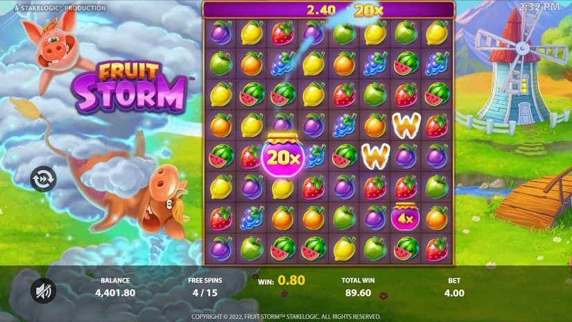 Fruit Storm slot screen 5
