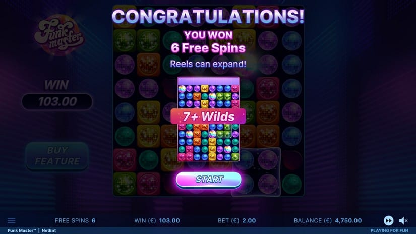 Funk Master slot screen 5