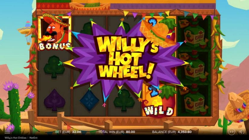 Willys Hot Chillies slot screen 3