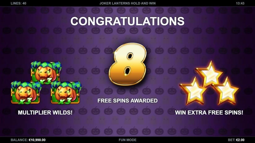 Joker Lanterns Hold and Win slot screen 3