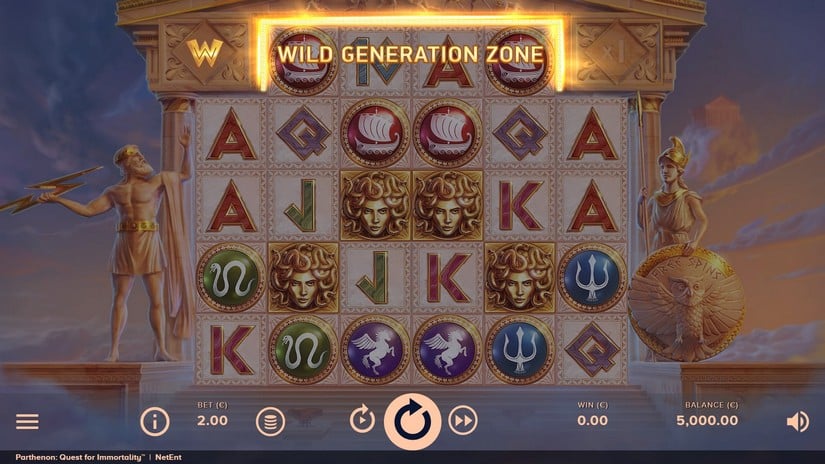 Parthenon: Quest for Immortality slot screen 1