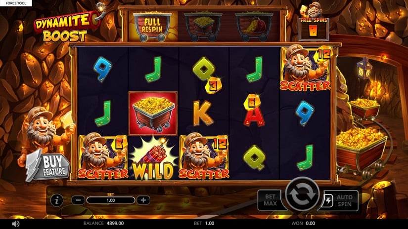 Dynamite Boost slot screen 2