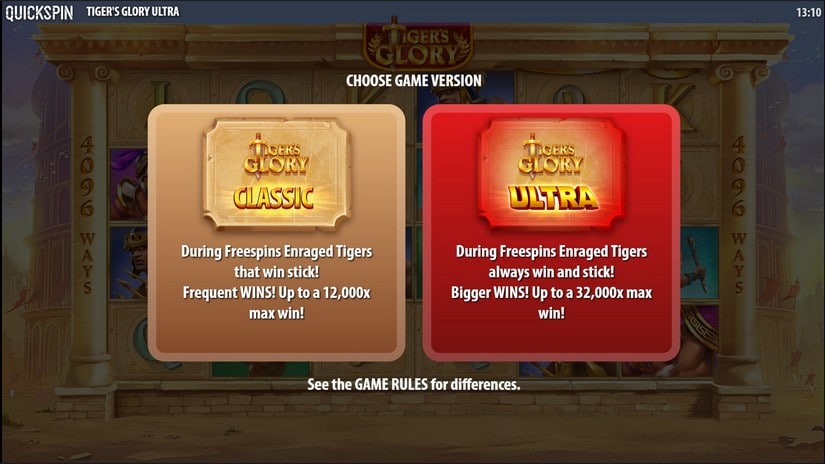 Tigers Glory Ultra slot screen 1