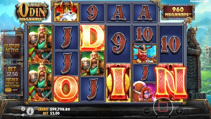 Fury of Odin Megaways slot screen 3