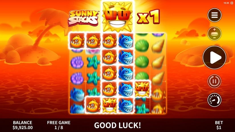 Sunny Stacks slot screen 3