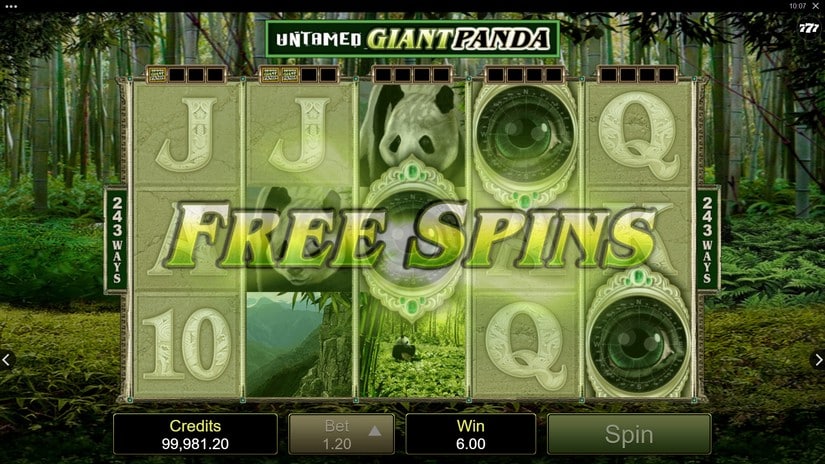 Untamed – Giant Panda slot screen 3