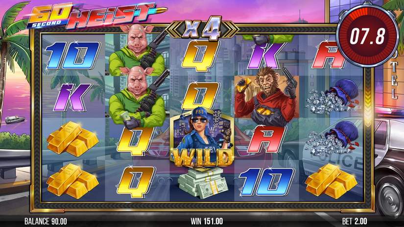 60 Second Heist slot screen 5
