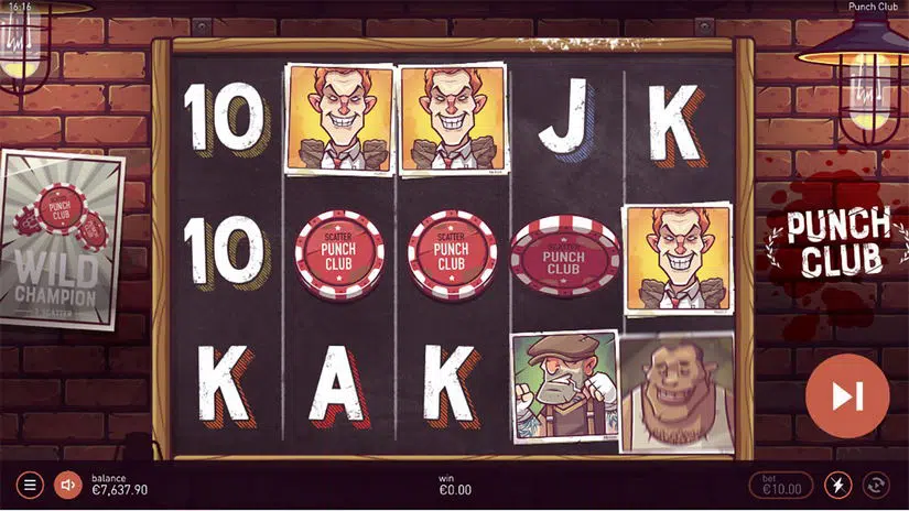 Punch Club slot screen 2