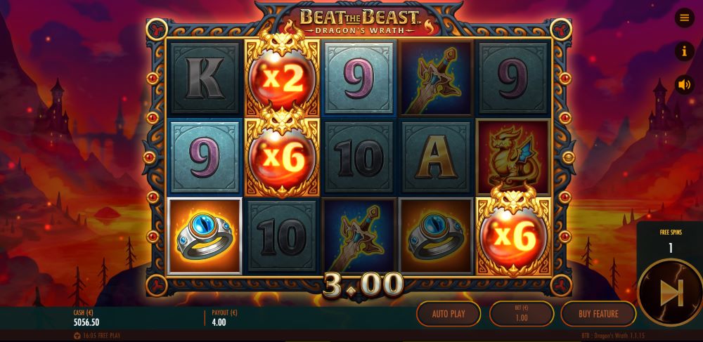 Beat the Beast Dragon's Wrath free spins