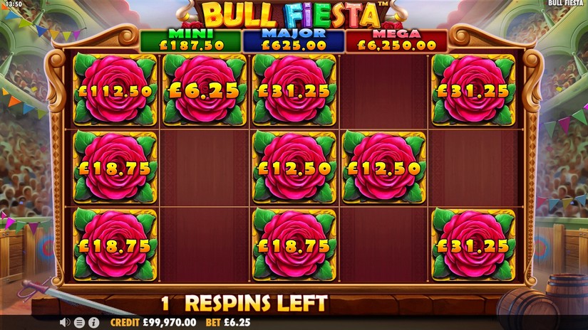 Bull Fiesta slot screen 4