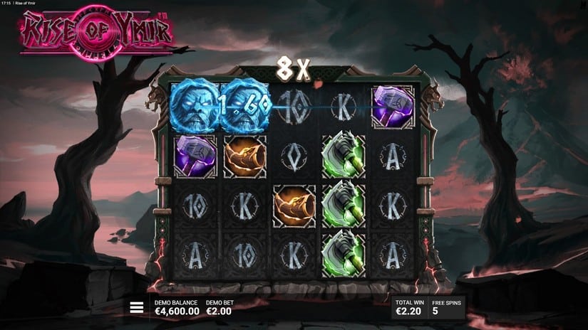 Rise of Ymir slot screen 4