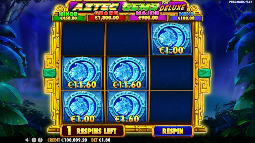 Aztec Gems Deluxe slot screen 3