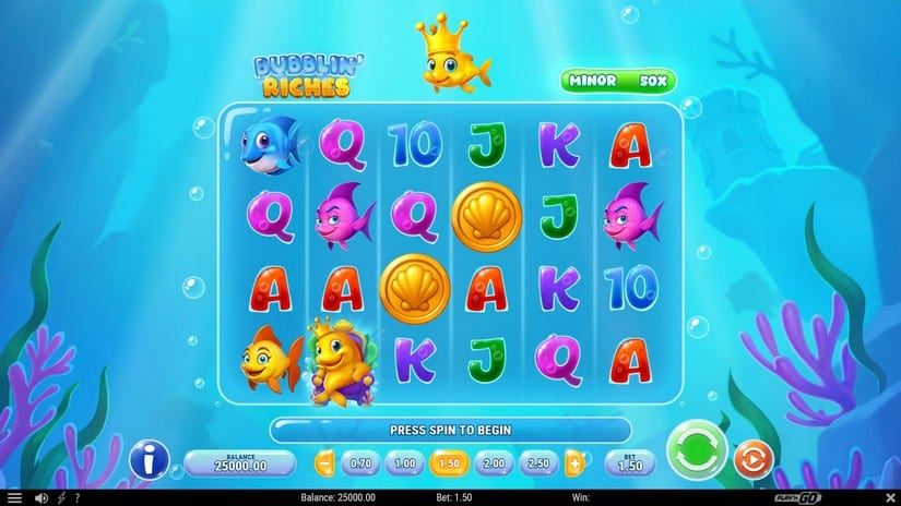 Bubblin’ Riches slot screen 1