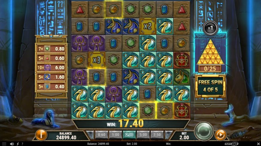 Golden Osiris slot screen 5