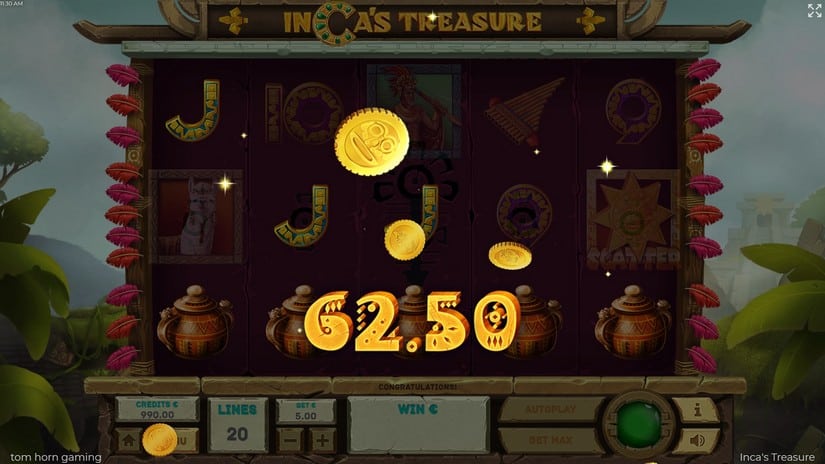 Incas Treasure slot screen 4