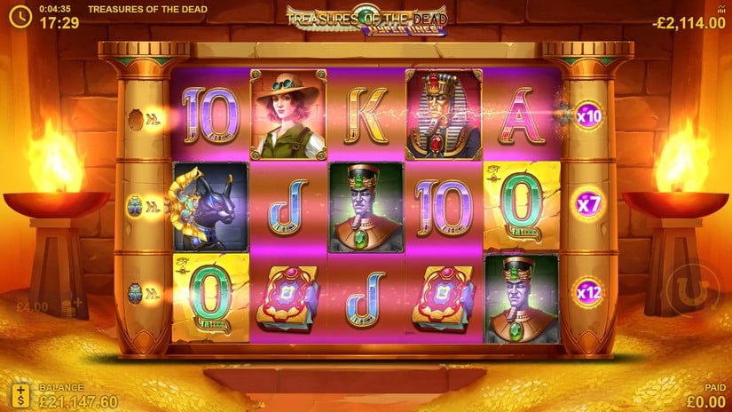 Treasures of the Dead Hyperlines slot screen 3