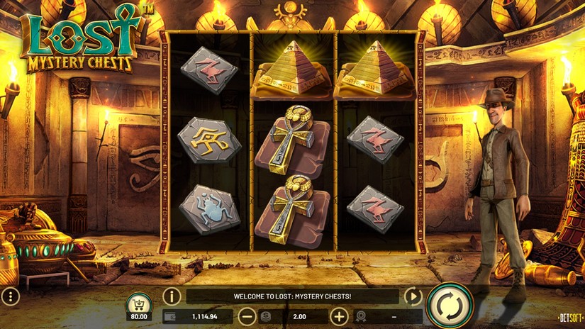 Lost Mystery Chests slot screen 1