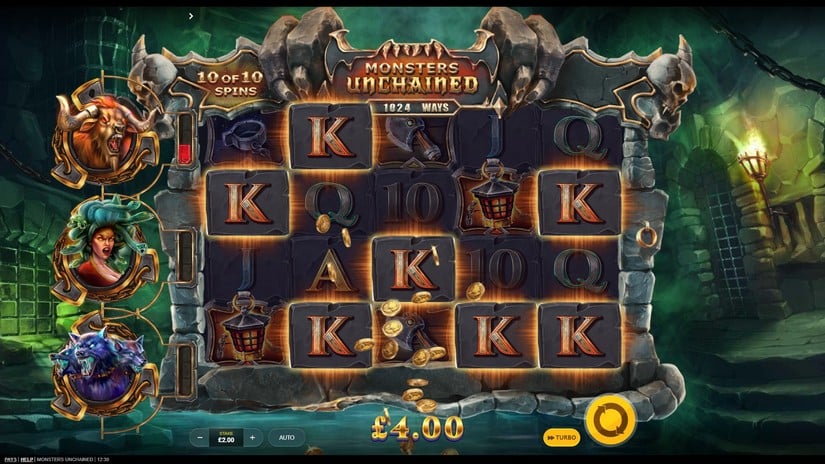 Monsters Unchained slot screen 4