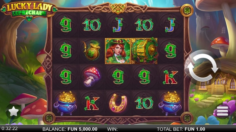 Lucky Lady Leprechaun slot screen 1