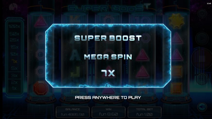 Super Boost slot screen 3