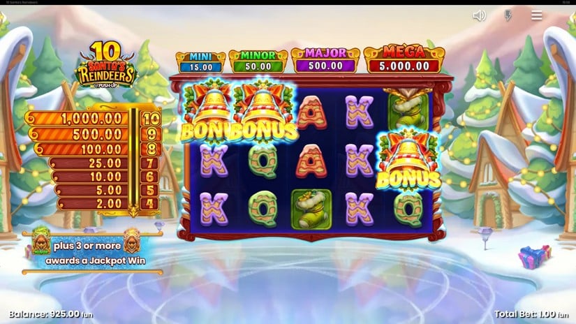 10 Santa’s Reindeers slot screen 2