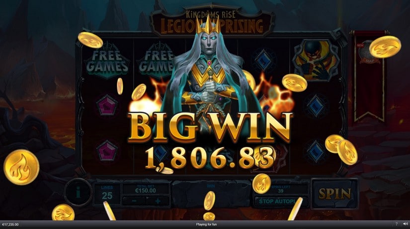 Kingdoms Rise Legion Uprising slot screen 6