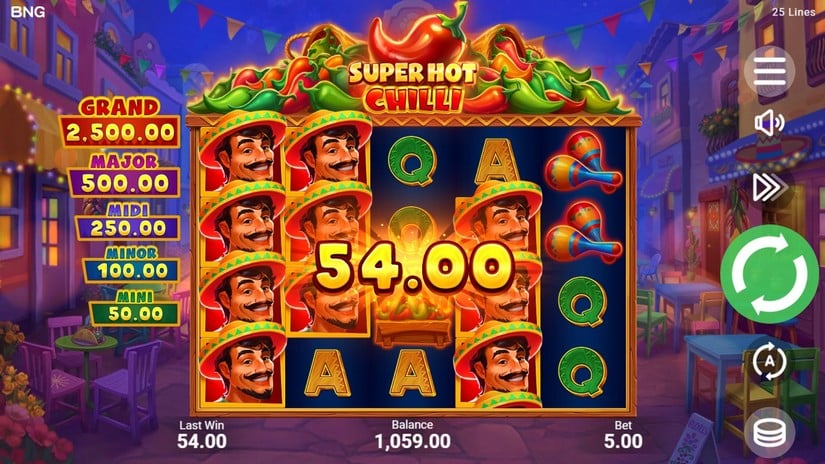 Super Hot Chilli slot screen 3