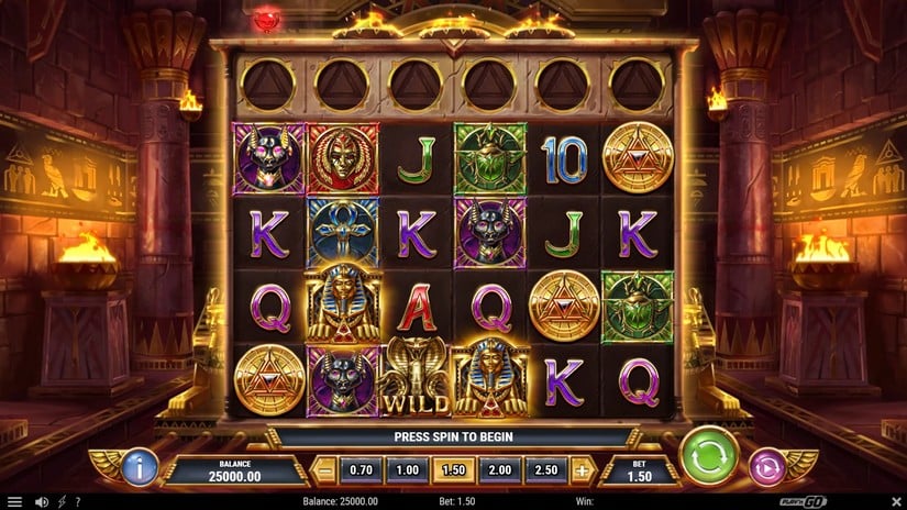 Tomb of Gold slot screen 1