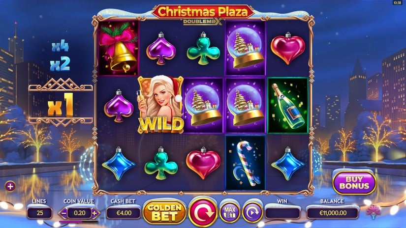 Christmas Plaza DoubleMax slot screen 1