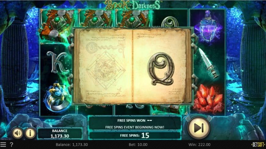 Book of Darkness slot screen 4