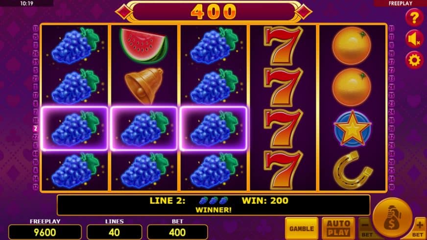 Lucky Joker 40 slot screen 2