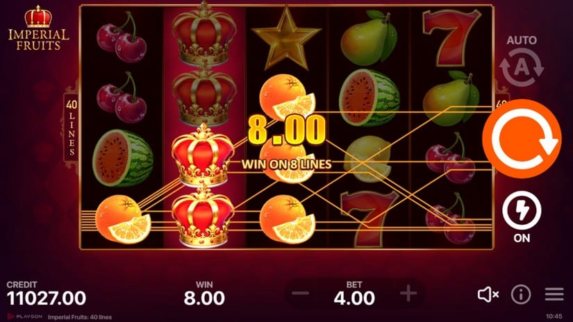 Imperial Fruits: 40 lines slot screen 4