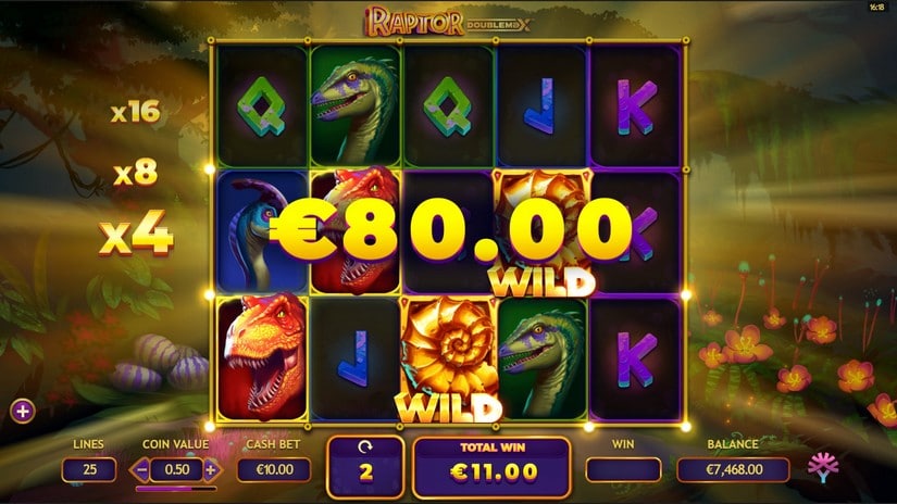 Raptor Doublemax slot screen 7